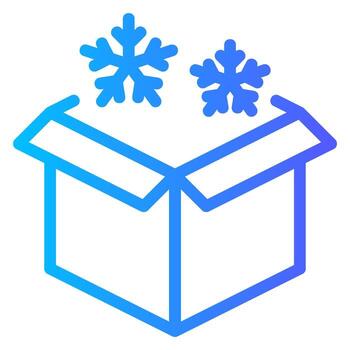 presente degradado icono vector