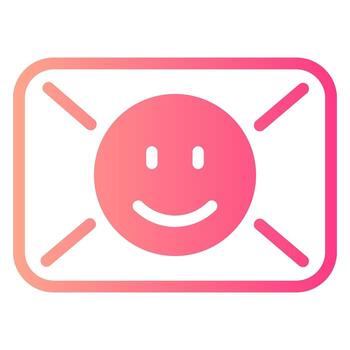 icono de gradiente de sobre vector