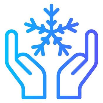 invierno degradado icono vector