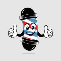 Barbershop mascot illustartion. File vector editable