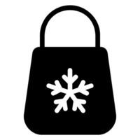 bag glyph icon vector