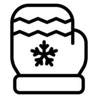 glove line icon vector