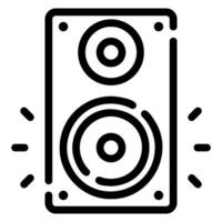 icono de línea de altavoz vector