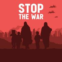 Vector illustration Stop the War. No war concept illustration background. Vector eps 10