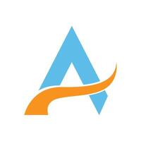 Letter A, triangle logo concept desain vector