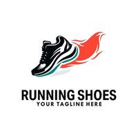 Running Shoes Logo Design Template vector