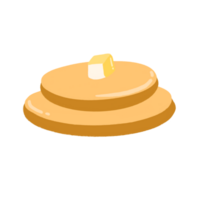 Pancakes With Butter Cartoon illustration png