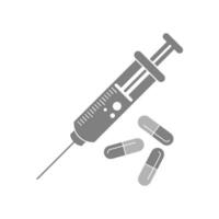 Syringe icon design vector