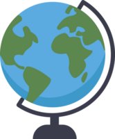 mundo globo icono en plano diseño o globo icono png