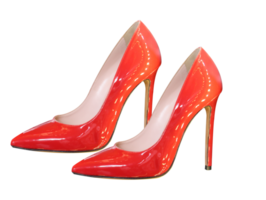 red women's shoes with stiletto heel- png