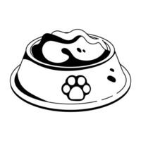 Trendy Pet Food vector