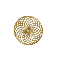 3d geométrico forma, circulo diseño elemento representación png