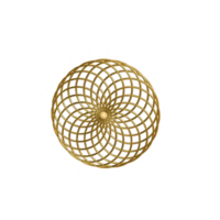 3d Geometric shape, circle design element rendering png