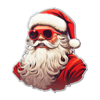 AI generated santa xmas on transparent background png