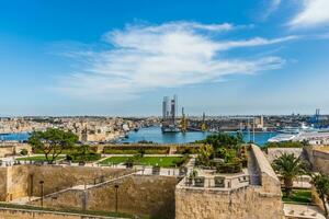 Spectacular view on the harbor in Valletta photo