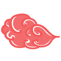 chino nube estilo ilustración png