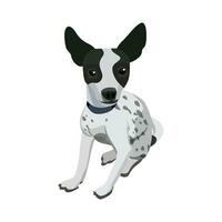 Cartoon character dalmatian dog. vector