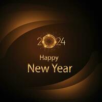 Vector happy new year invitation greeting