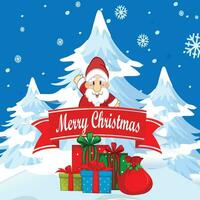 Merry christmas vector design background