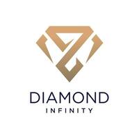 Diamond design element vector icon with creative idea for business person