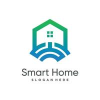 Smart home design element icon vector with creative concept for business person