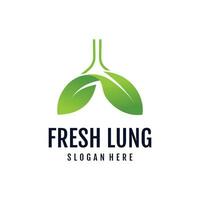 Fresh lung design element vector with creative concept for business person