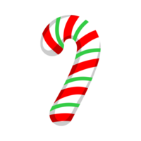 Cartoon cute Christmas candy cane png