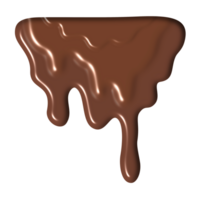 il liquido era gocciolante giù un' cioccolato Marrone colore. png