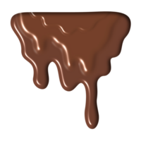 a líquido estava gotejamento baixa uma chocolate Castanho cor. png