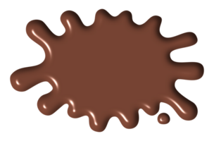 The liquid was dripping down a chocolate brown color. png