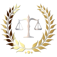 Justice Logo metal and gold png