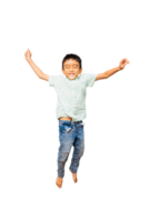Cute little boy in casual outfit on background png