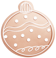 hecho a mano Navidad galletas png