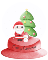 Santa in a glass jal png