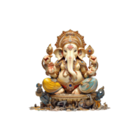 AI generated Hindu God Ganesh. AI Generative png