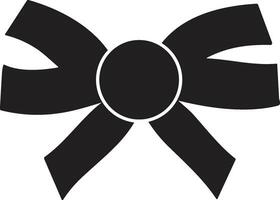 Black Ribbon Bow Icon. Holiday Gift Symb Graphic by onyxproj