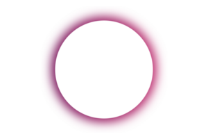 Neon purple frame on transparent background png