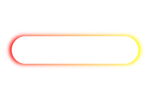 Neon orange frame on transparent background png