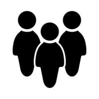 Team Vector icon . Teamwork illustration sign. chat symbol. communication logo.