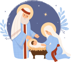 Christmas Jesus. Holy Family png