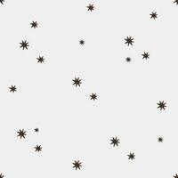 seamless baby pattern with stars in boho colors vector