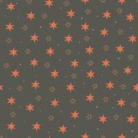 seamless pattern with stars in doodle style. Bright festive pattern for the holiday vector