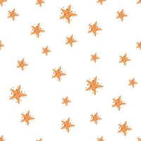 seamless kids pattern with stars in boho colors vector