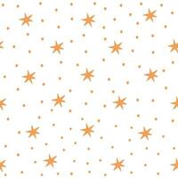 seamless kids pattern with stars in boho colors vector