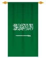 saudita arábia bandeira vertical galhardete isolado png