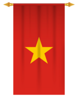 Vietnam vlag verticaal wimpel geïsoleerd png