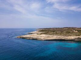 Spectacular aerial view on the sea coast on Malta photo