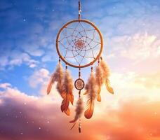 Beautiful Dream catcher, AI generative photo