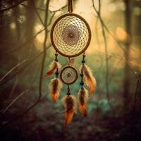 Beautiful Dream catcher, AI generative photo