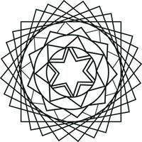 Black and White Mandala Background vector